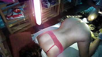 Girlfriend panties, latina gf doggy, socks and shirt, milf white shirts, doggy shirt, black couple interracial