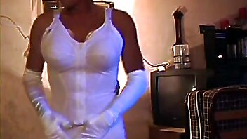 German shemale solo, shemale人妖, german cd, german stocking solo, white lingerie, 