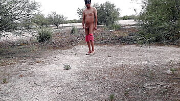 Toying in public, feet outdoors, naked wanking in public, stockings feet anal, public heels feet