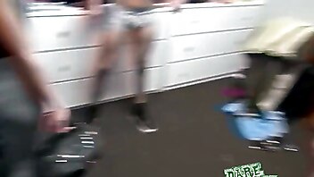 Two guys kissing, college dancing big boobs, girl on girl dancing, 4 college chicks, girls college dancing