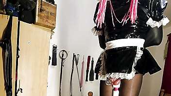 Nipple clip boots, anal pain, harness bondage, bondage tortur, latex harness