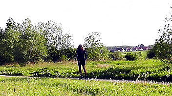 German mature outdoor, milf all aperto, nylon stocking, dildo tacchi, bdsm outdoors